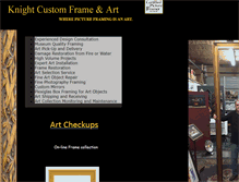 Tablet Screenshot of knightframe.com